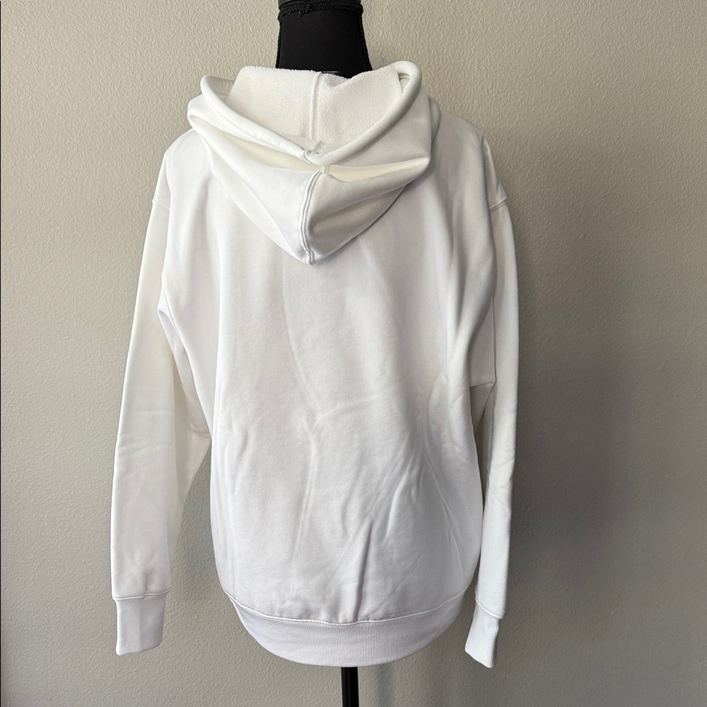 Nike White Hoodie with Black Swoosh ( unisex) - Picture 6 of 11